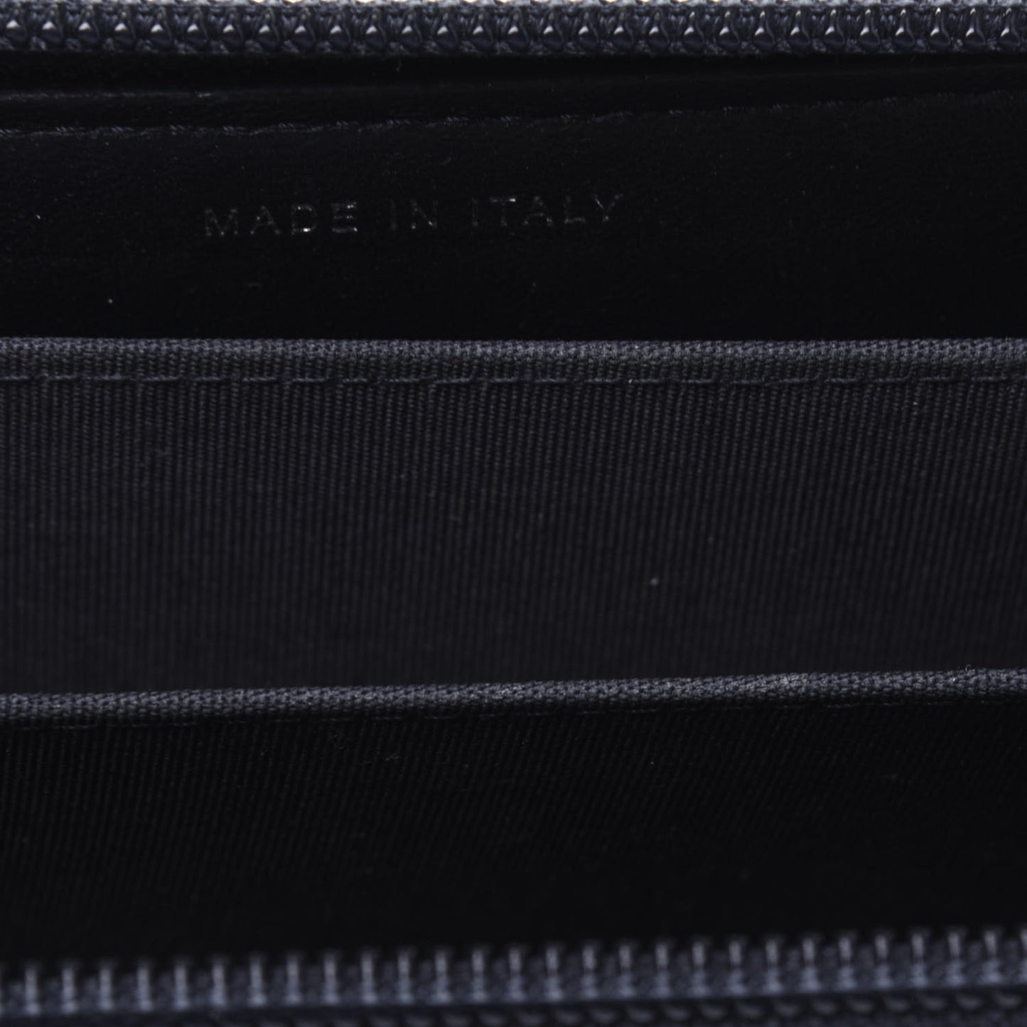 Lambskin Quilted Small Boy Zip Around Wallet Navy