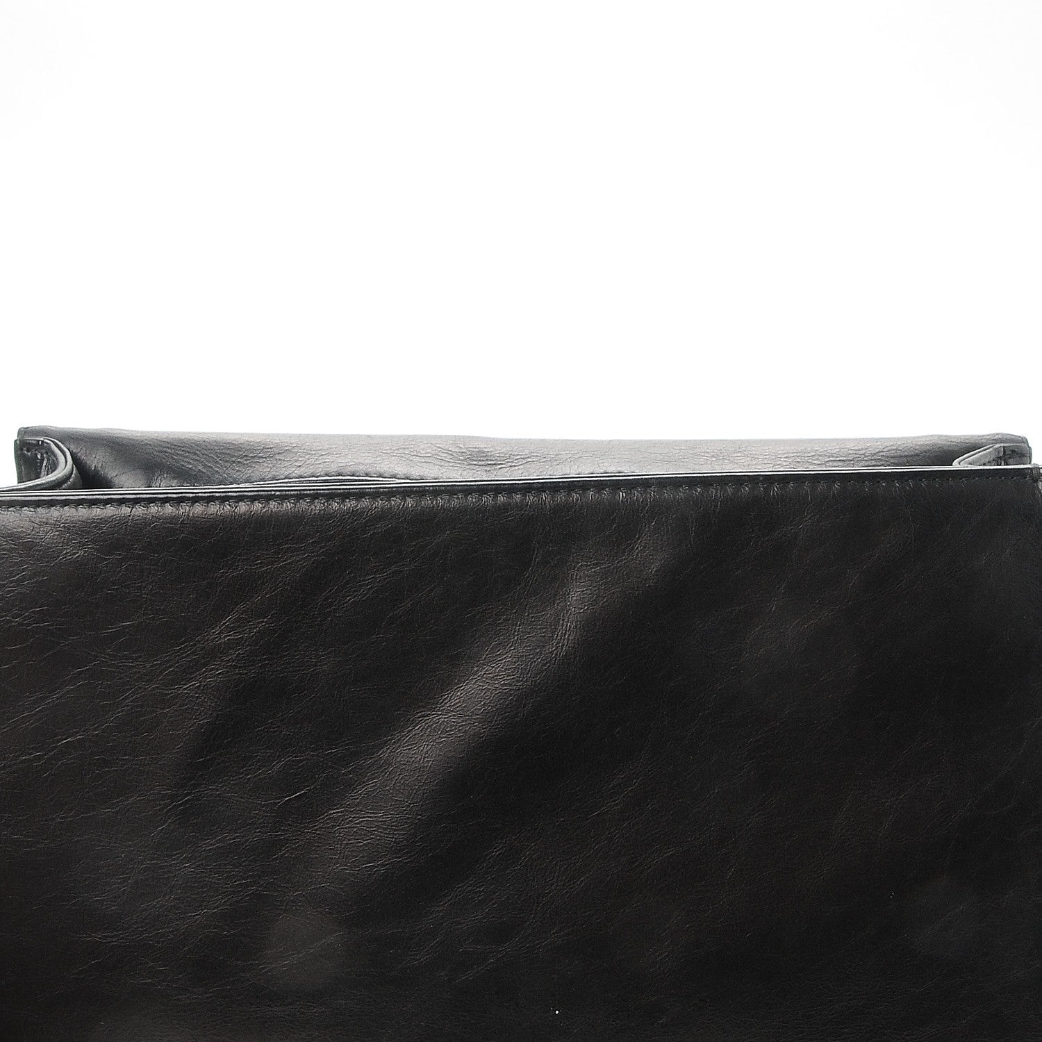 Chanel Calfskin Embossed Stitch Large Boy Flap Black 9 of 10