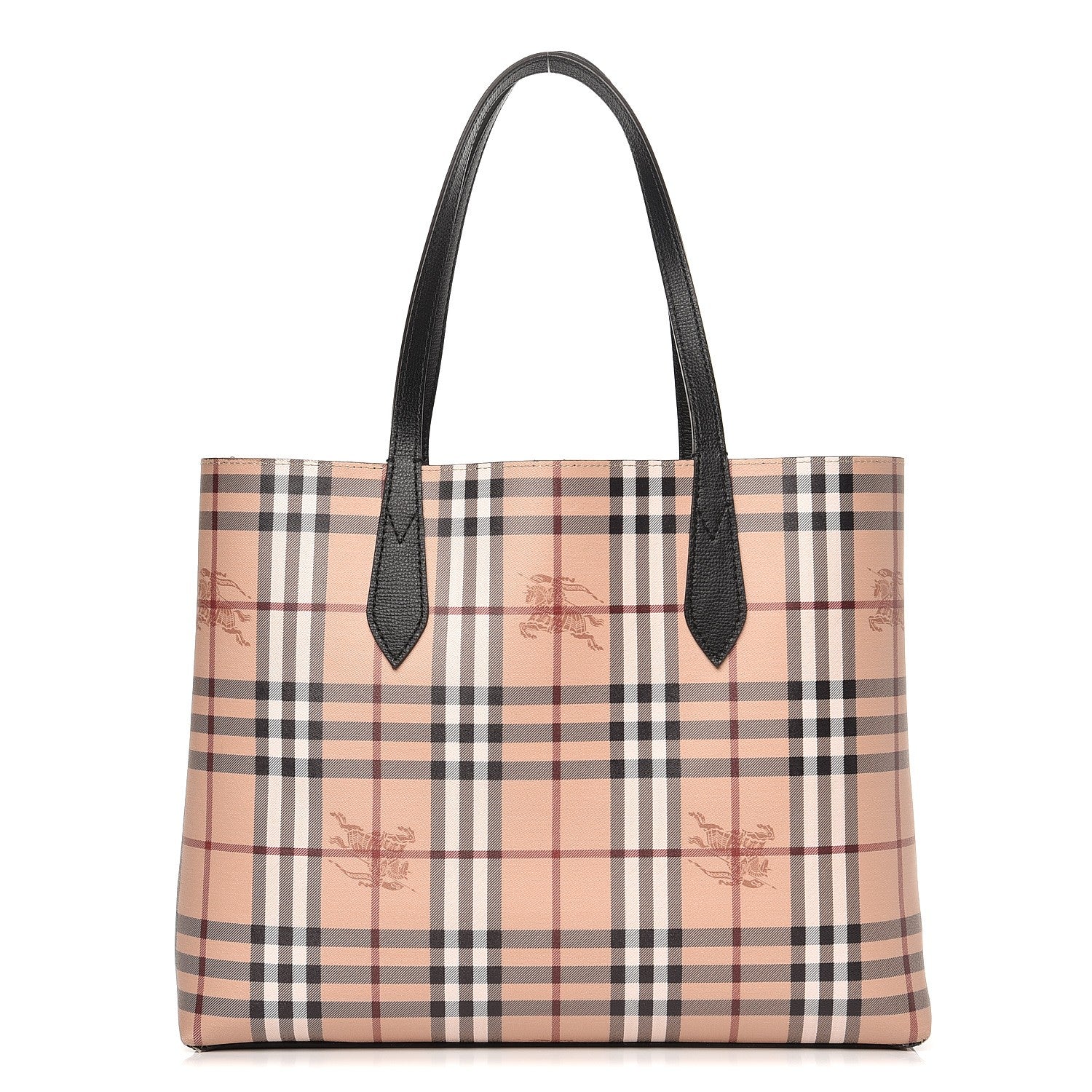 Burberry Haymarket Check Medium Reversible Tote Black 1 of 4