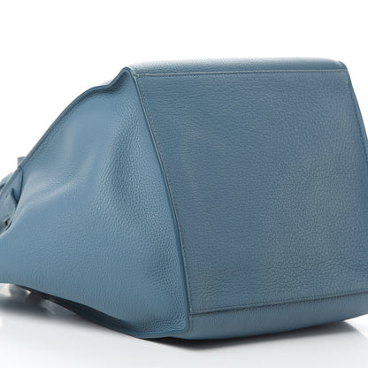 Celine Supple Grained Calfskin Small Long Strap Big Bag Slate Blue 10 of 12