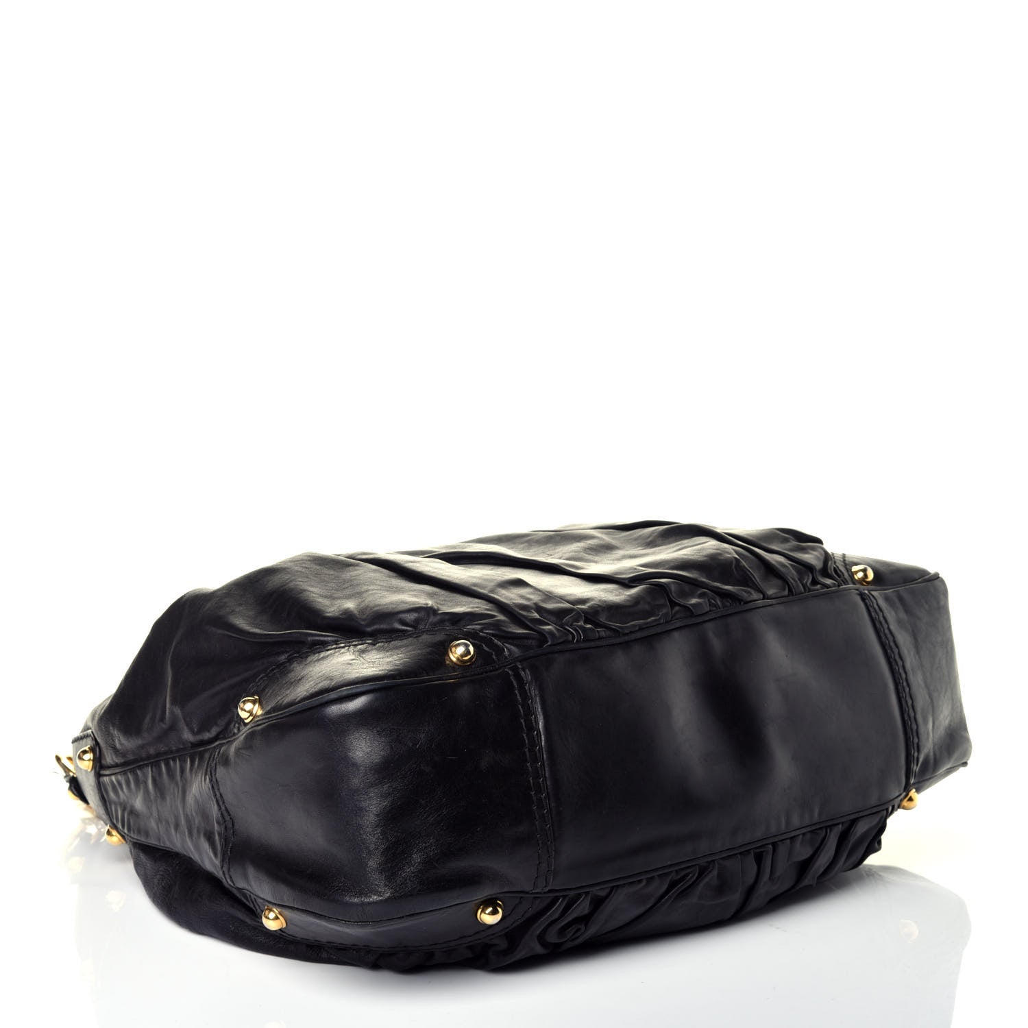 Gucci Calfskin Large Jockey Hobo Black 4 of 10