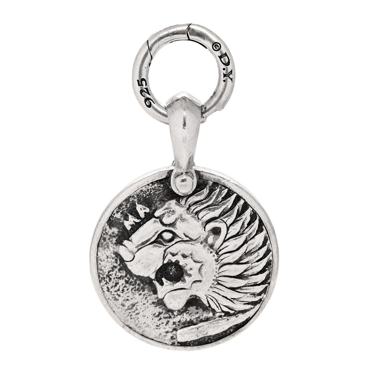 Sterling Silver Petrvs Lion Amulet Pendant