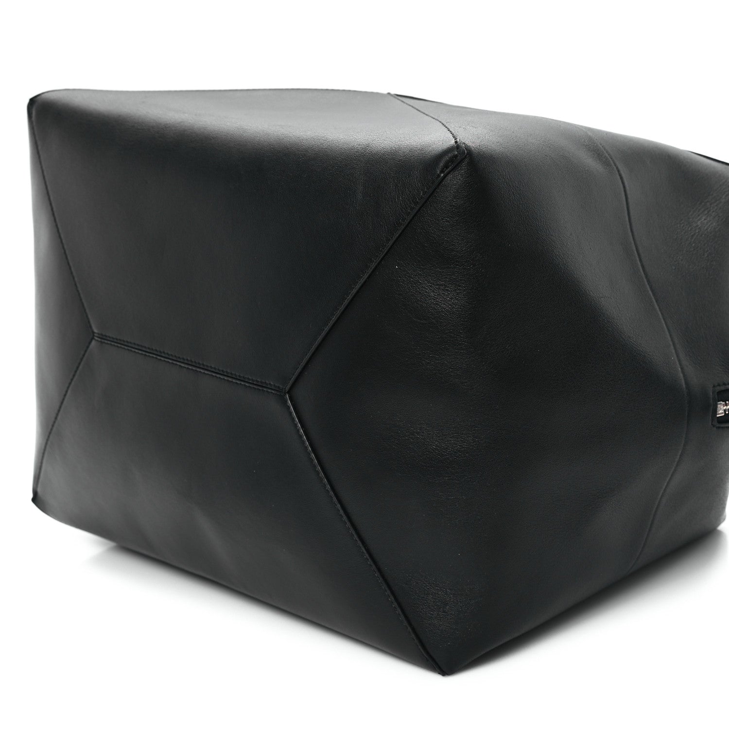 Loewe Shiny Calfskin Puzzle Fold Duffle Black 9 of 13