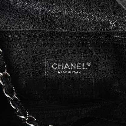 Chanel Distressed Caviar XL Coco Cabas Black 7 of 12