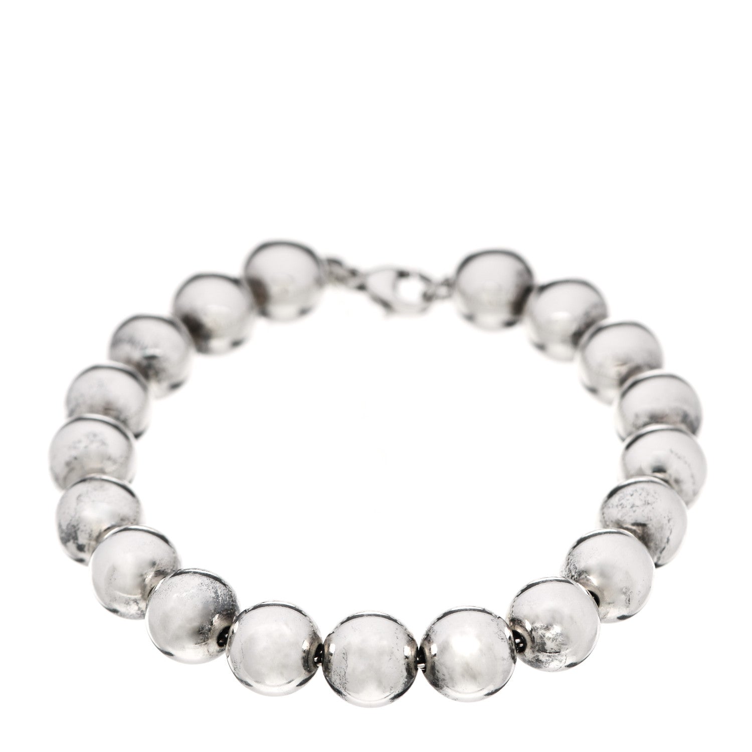 Tiffany Sterling Silver 10mm HardWear Ball Bracelet 1 of 6