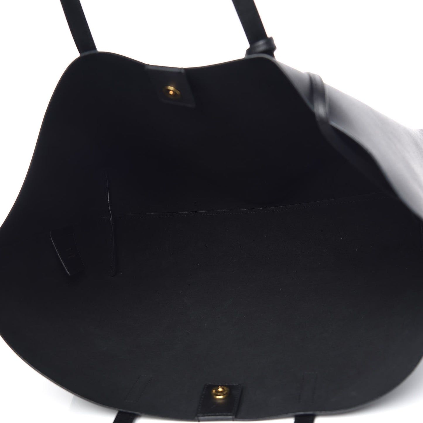 Calfskin Large Shopping Tote Black