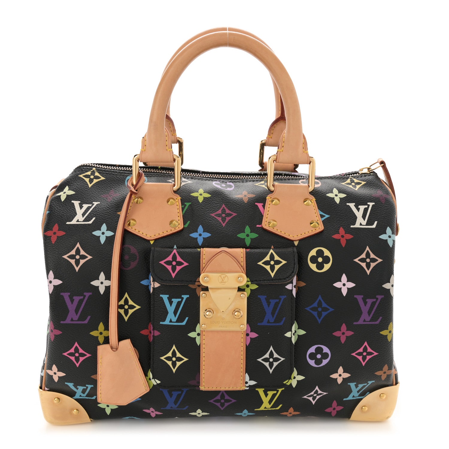 Louis Vuitton Monogram Multicolor Speedy 30 Black 1 of 11