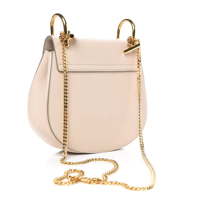Chloe Grained Lambskin Mini Drew Shoulder Bag Abstract White 3 of 9