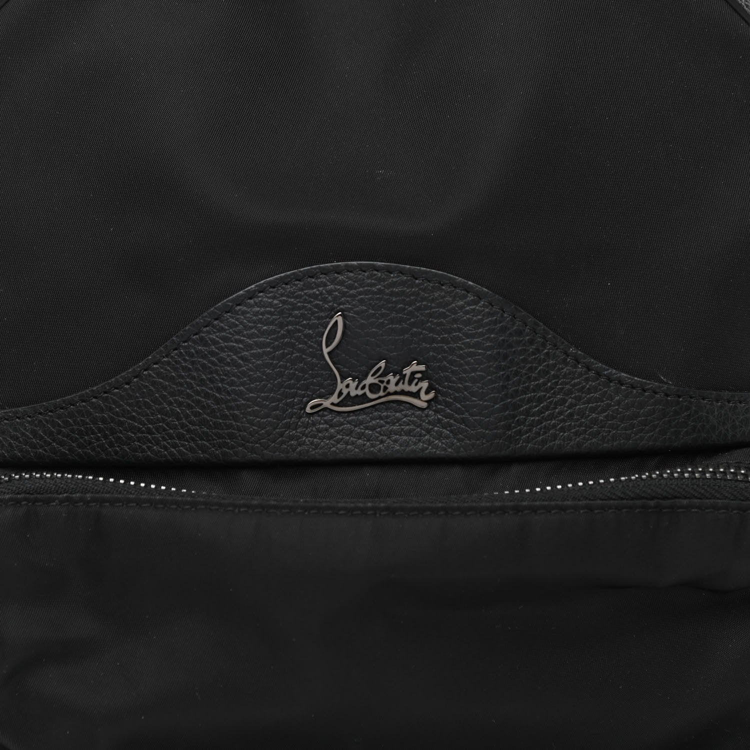 Christian Louboutin Nylon Calfskin Small Backloubi Backpack Black 7 of 9