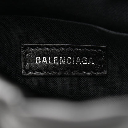 Balenciaga Nappa Calfskin Quilted Touch B Bucket Bag Black 6 of 9