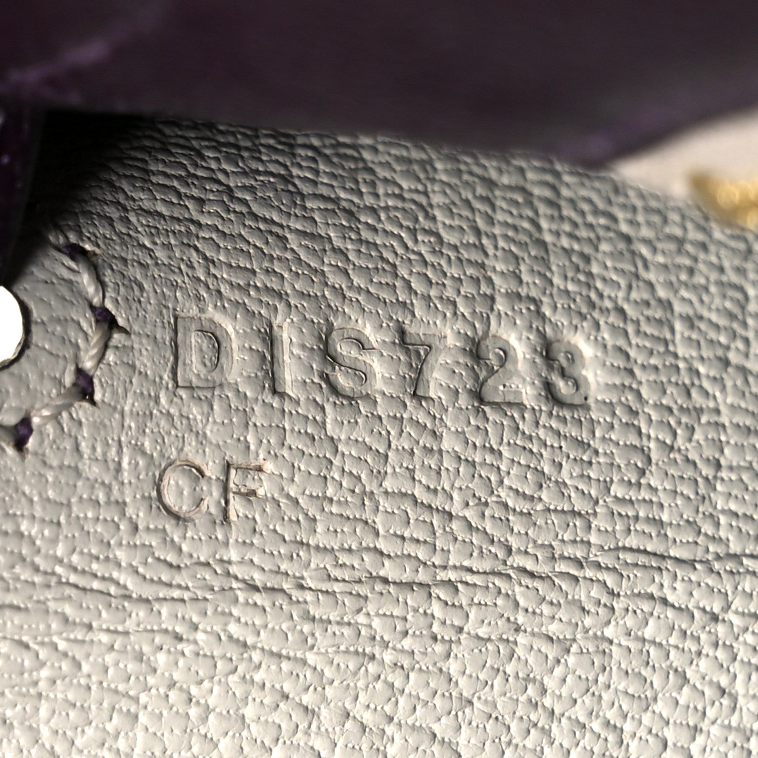 Hermes Chevre Mysore Horseshoe Kelly Sellier 25 Raisin Gris Perle 6 of 10
