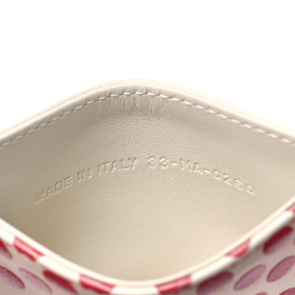 Christian Dior Calfskin DiorAmour Dots Card Holder Red White 6 of 7