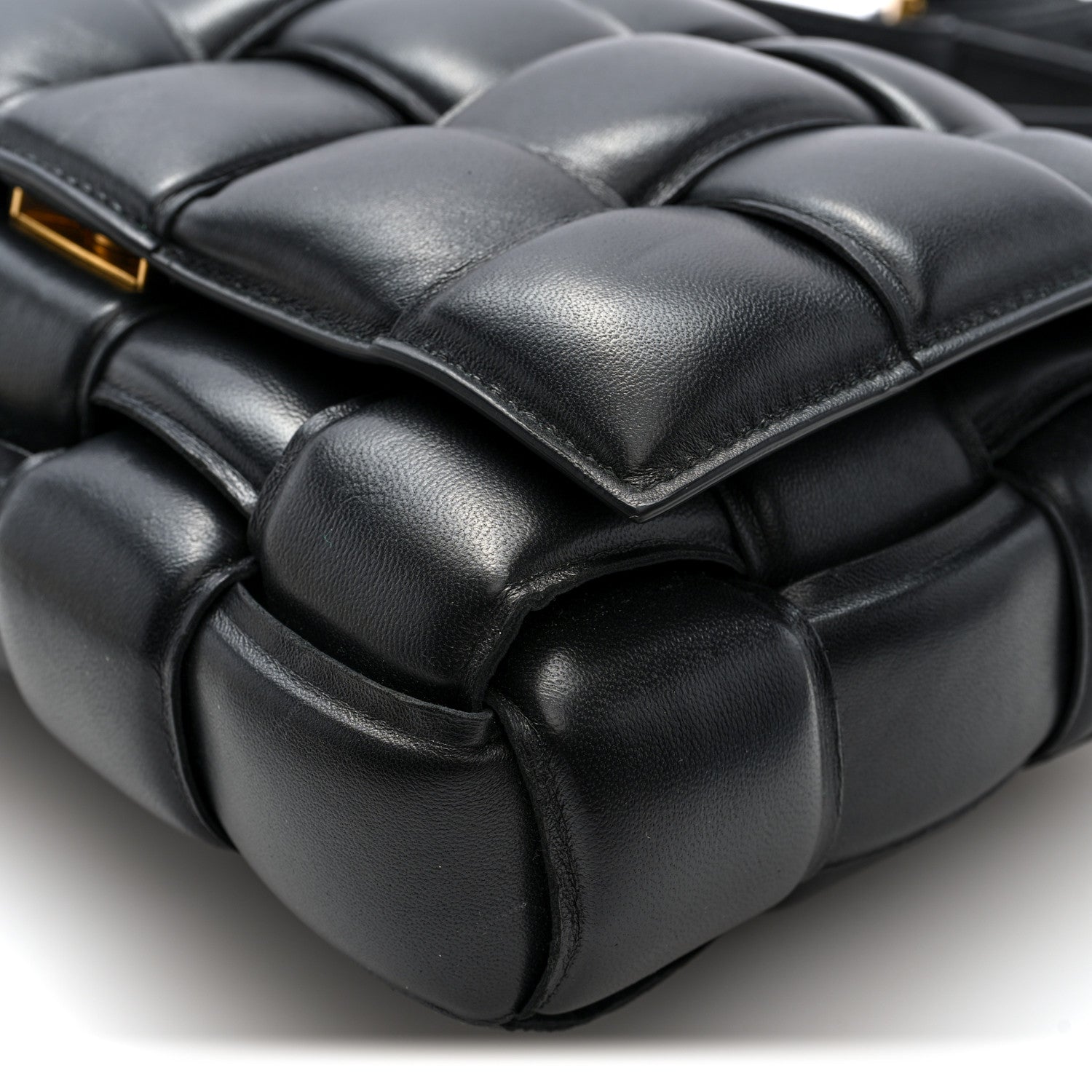 Bottega Veneta Nappa Maxi Intreccio Padded Cassette Crossbody Bag Black 9 of 9