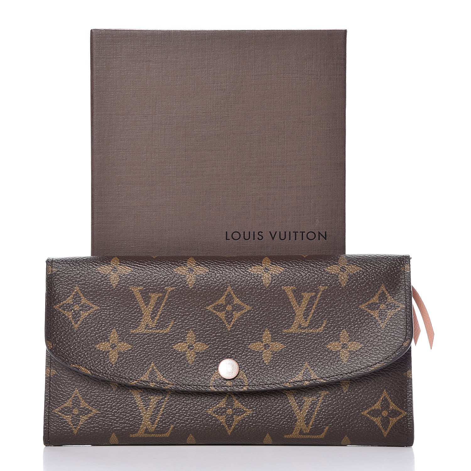 Louis Vuitton Monogram Emilie Wallet Rose Nacre 11 of 11