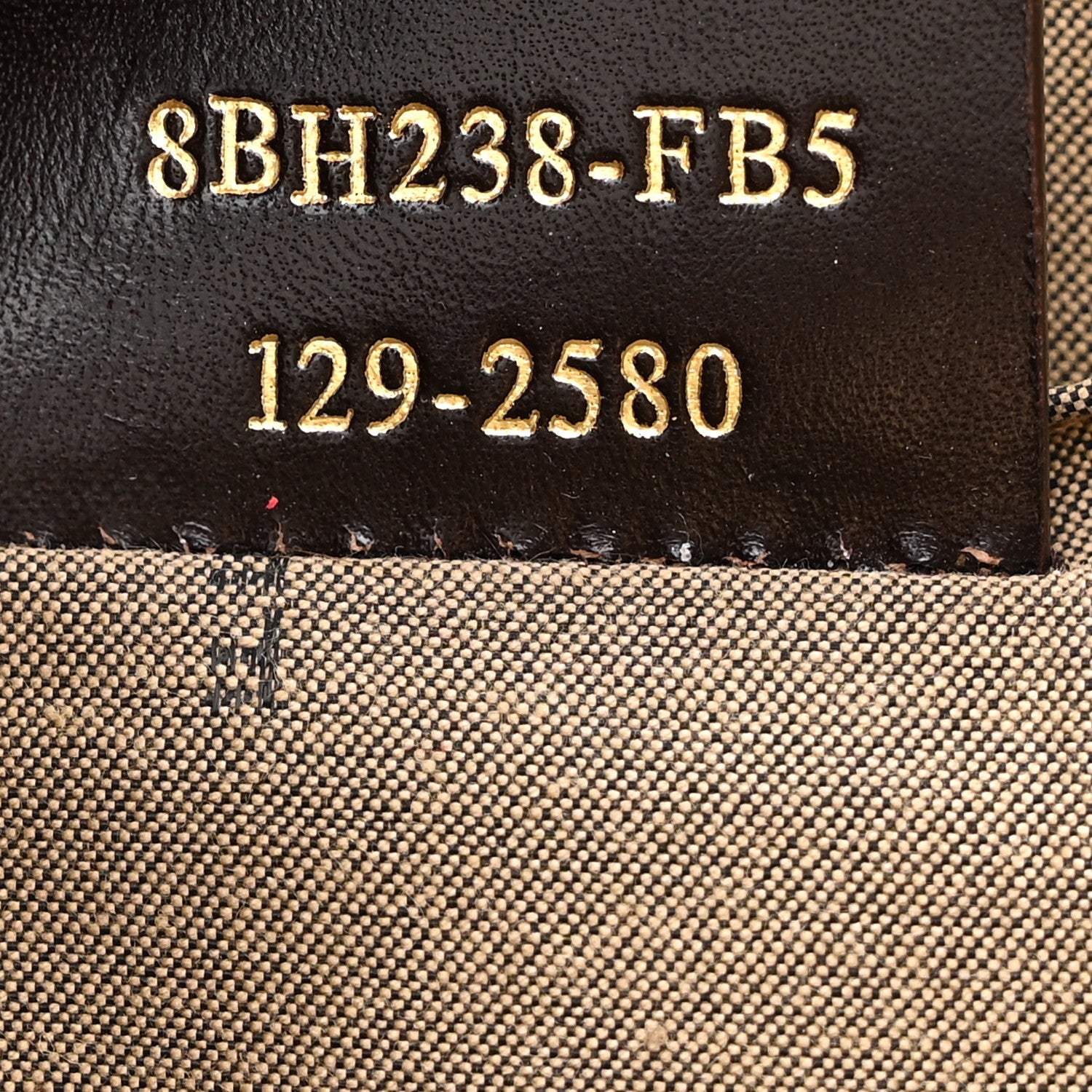 Fendi Zucchino Spalmati Vitello Tote Nocciola Castagna 9 of 13