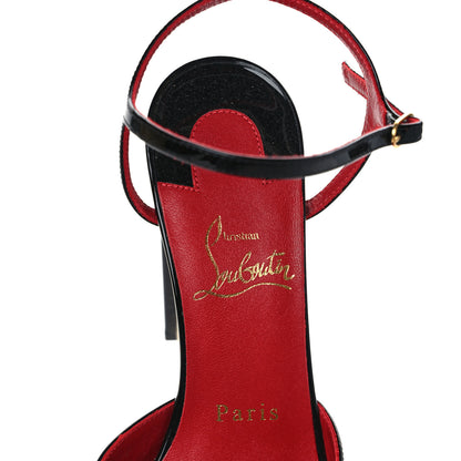 Christian Louboutin Patent Coluna 130 Pump 37.5 Black 7 of 8