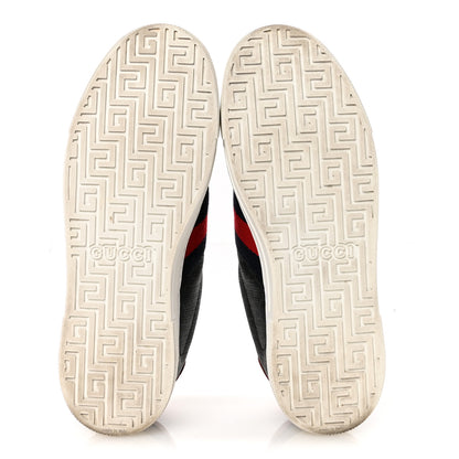 Gucci GG Supreme Monogram Web Mens New Ace Sneakers 8.5 Black 6 of 10