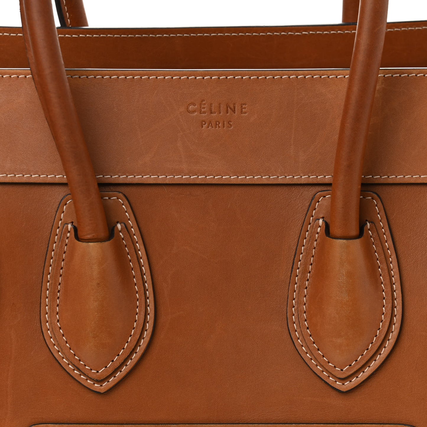 Natural Calfskin Micro Luggage Tan