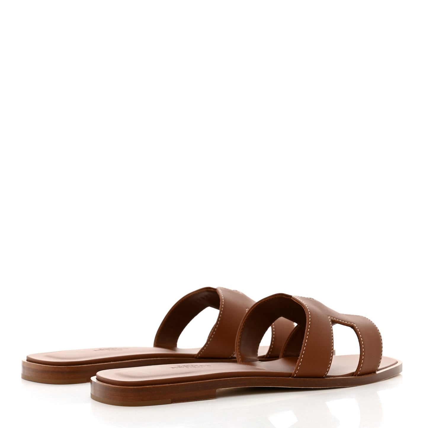 Box Calfskin Oran Sandals 37.5 Gold