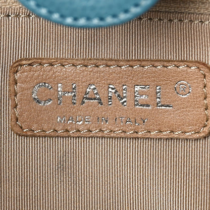 Chanel Caviar Quilted Petit Shopping Tote PST Blue 7 of 10