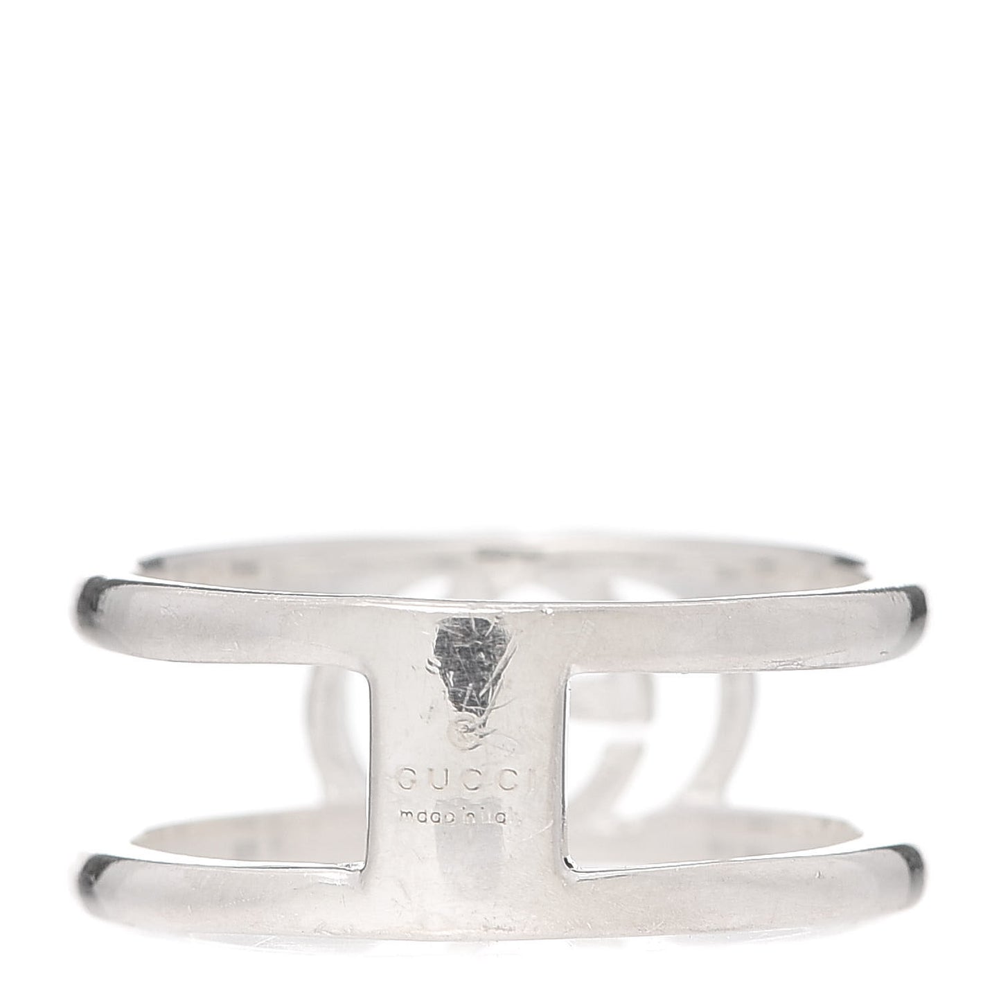 Sterling Silver 9mm Interlocking G Ring 61 9.5