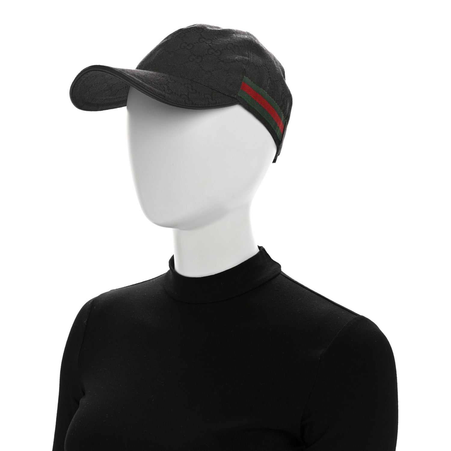 Gucci Monogram Web Baseball Hat L Black 2 of 11