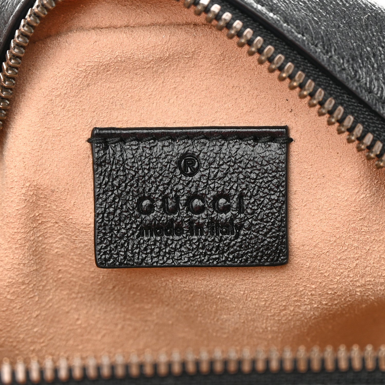 Gucci Azalea Calfskin Matelasse Heart Mini GG Marmont Round Shoulder Bag Black 6 of 12