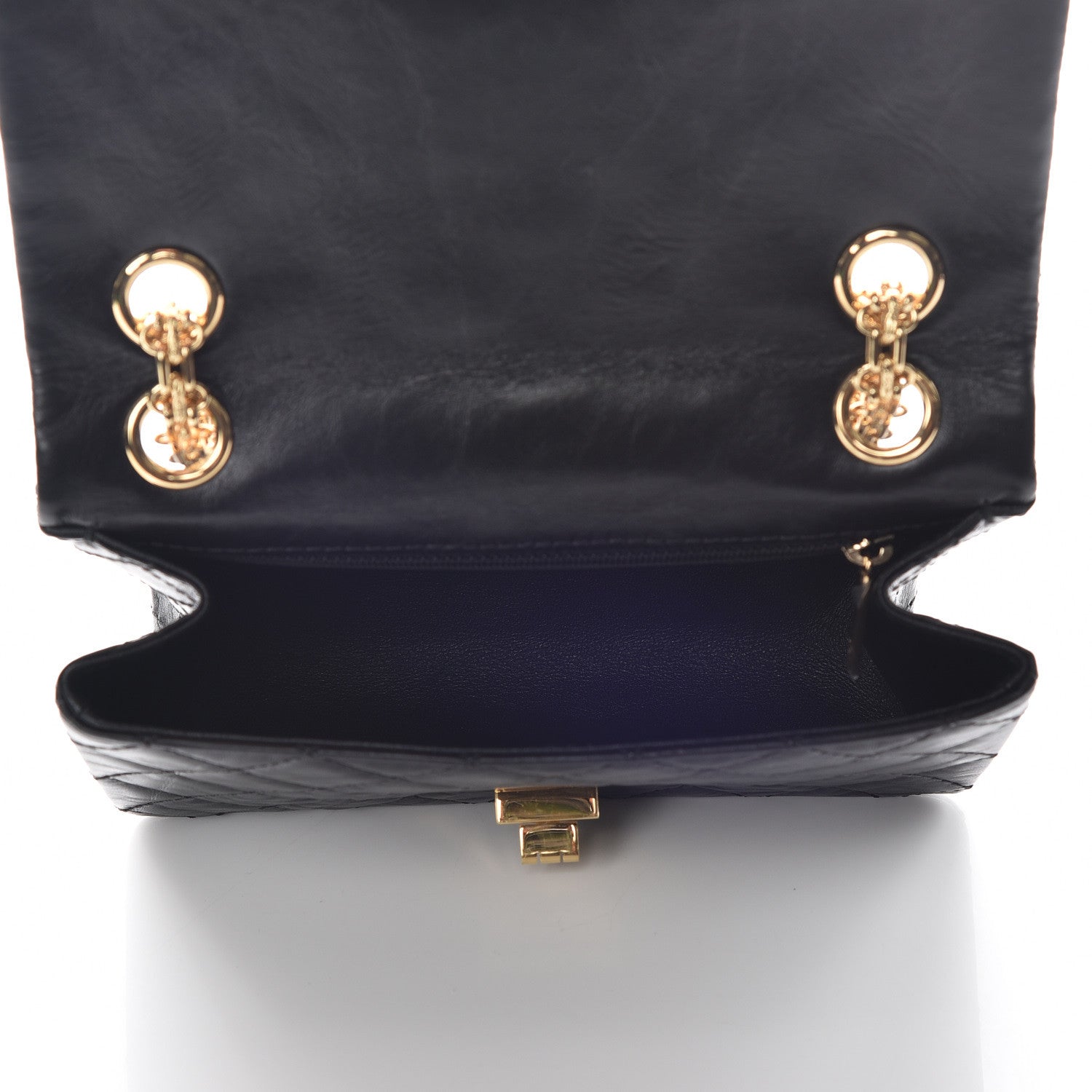Chanel Aged Calfskin Quilted 2.55 Reissue Mini Flap Black 5 of 11
