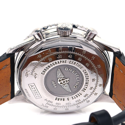 Breitling Stainless Steel Calfskin 42mm Navitimer Chronograph Automatic Watch Black A2332212 4 of 5