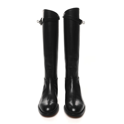 Hermes Box Kelly Jumping Boots 36.5 Black 2 of 8
