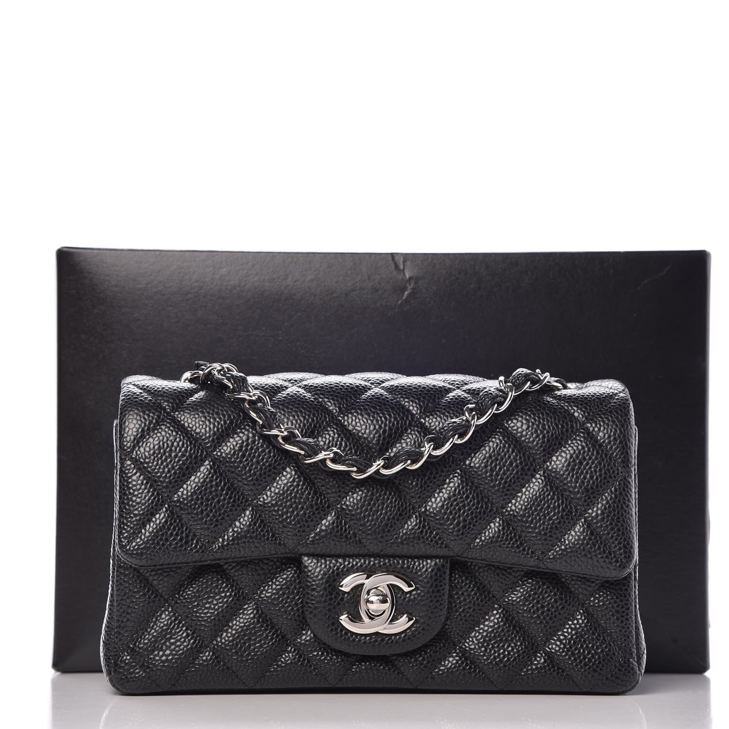 Chanel Caviar Quilted Mini Rectangular Flap Black 8 of 8