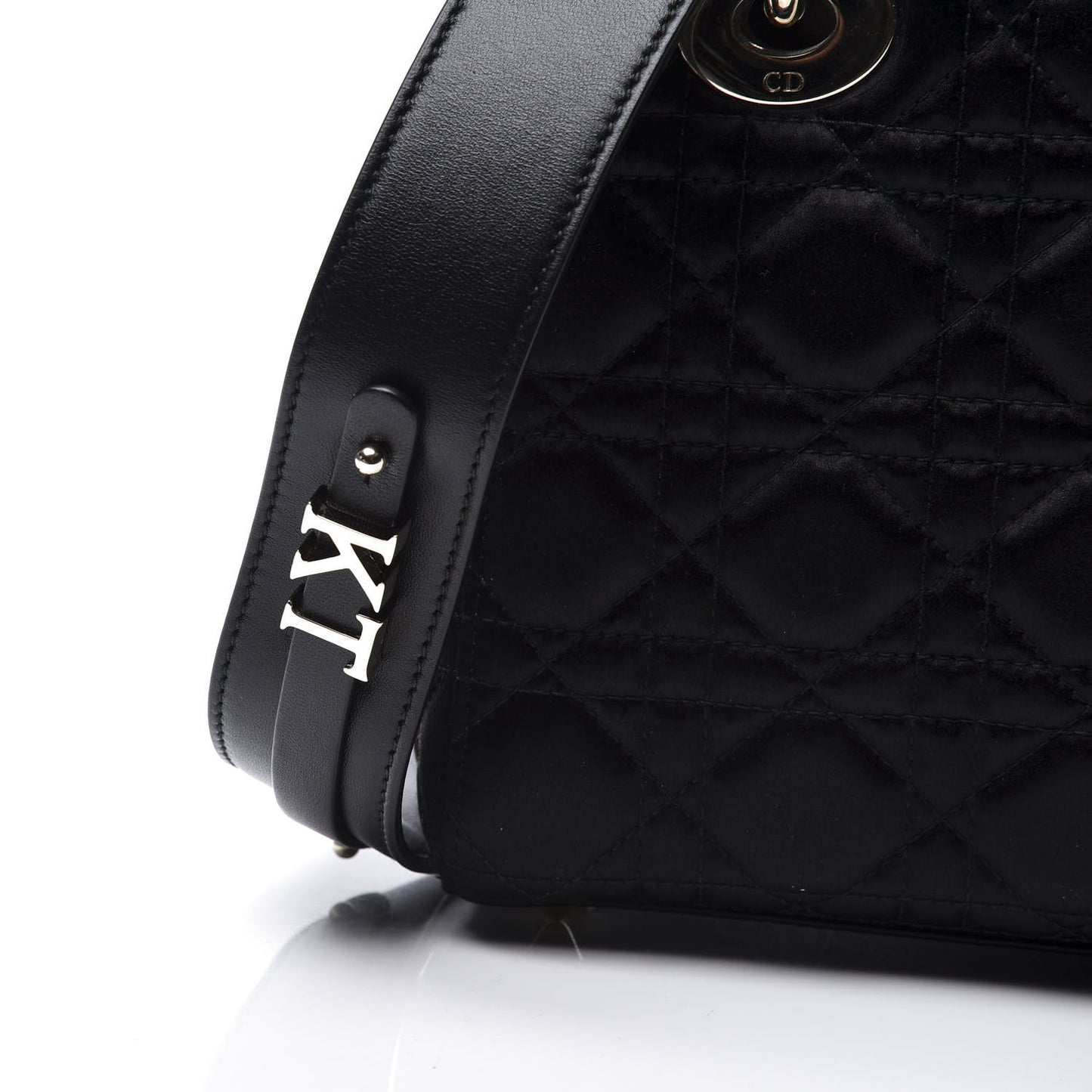 Satin Swarovski Crystal Cannage My ABC Lady Dior Black