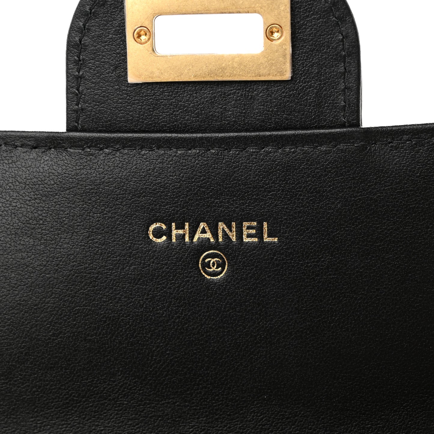 Calfskin Crocodile Embossed Graffiti 2.55 Cocodile Reissue Long Flap Black Gold