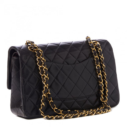 Chanel Lambskin Quilted Medium Double Flap Black 3 of 11