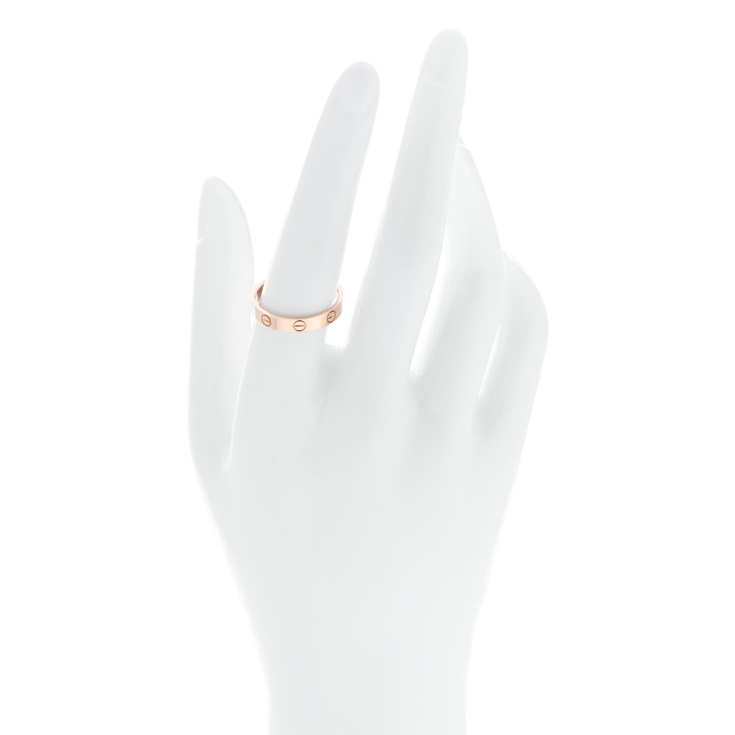 Cartier 18K Pink Gold 3.5mm LOVE Wedding Band Ring 57 8 2 of 4