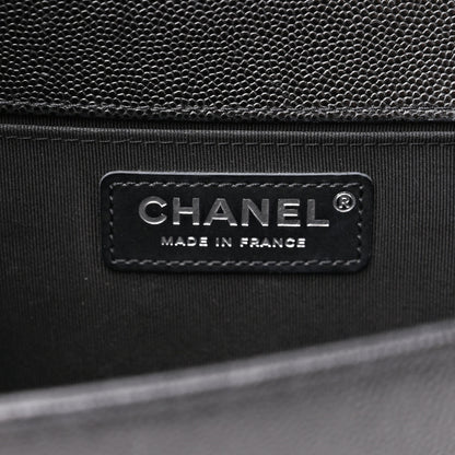 Chanel Caviar Quilted Medium Boy Flap Black 6 of 15