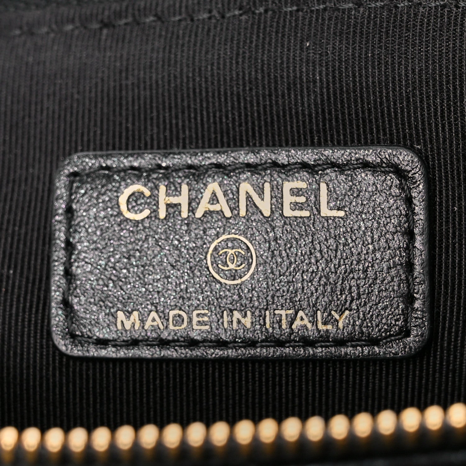 Chanel Shiny Lambskin Quilted Medium Double Case With Strap Black 7 of 11