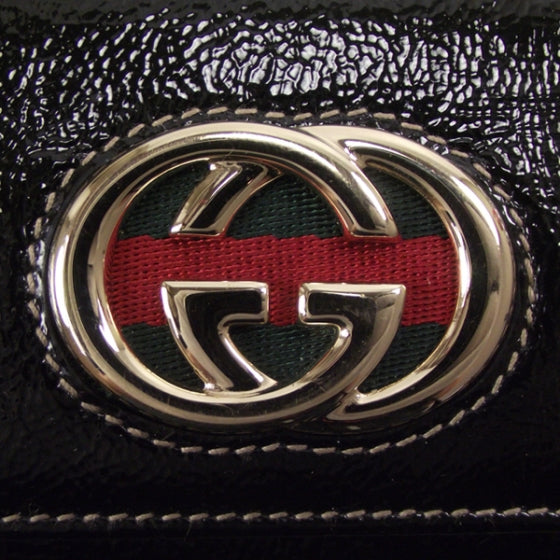 Patent Britt Continental Wallet Black
