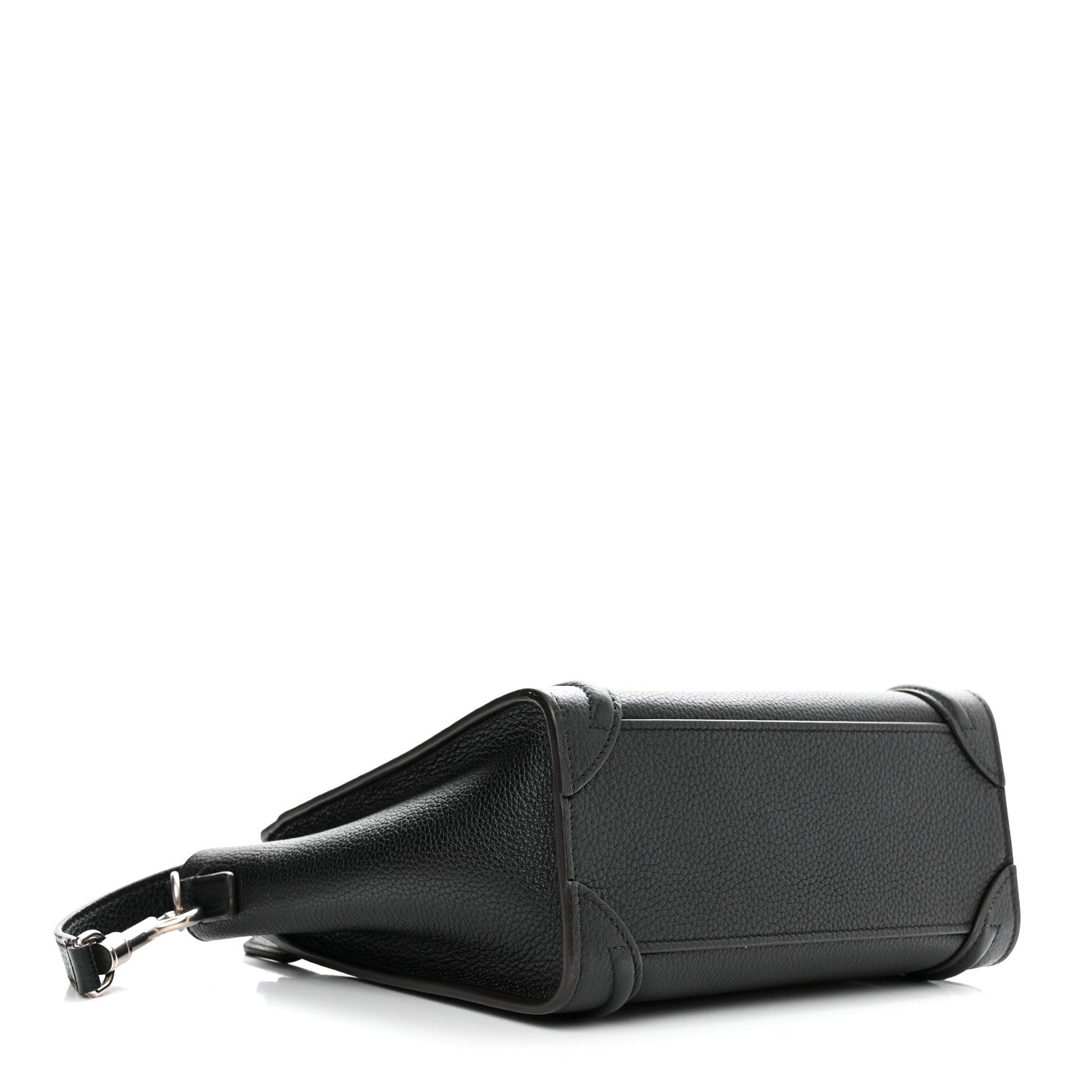 Celine Drummed Calfskin Nano Luggage Black 3 of 13