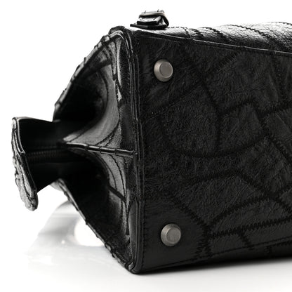 Balenciaga Calfskin Patchwork Stitched Neo Classic Silver Hardware City Black 9 of 10