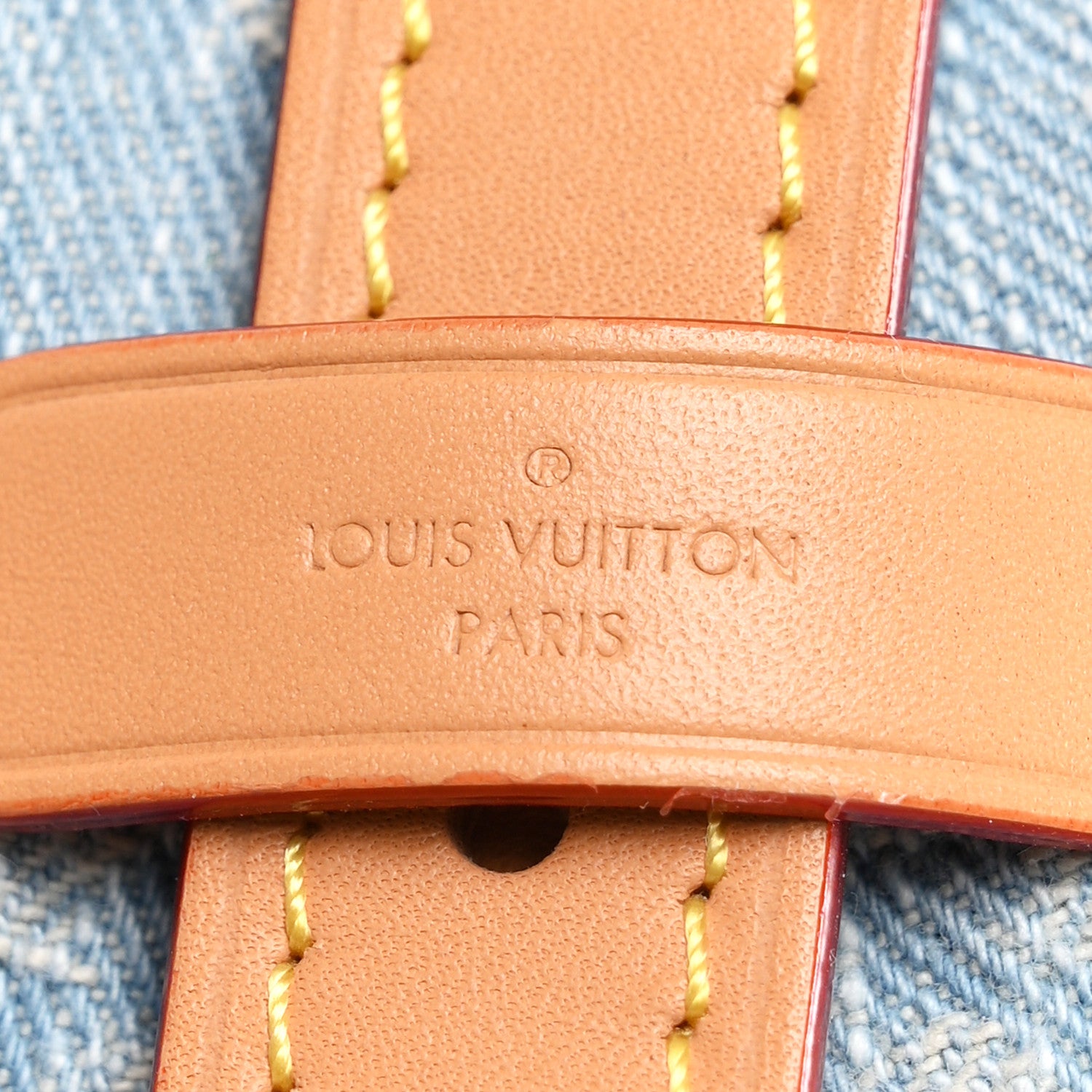 Louis Vuitton Monogram Denim CarryAll PM Sky Blue 7 of 12