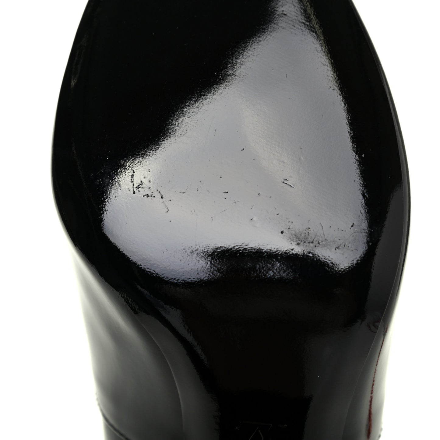 Patent Silhouette Ankle Boots 40 Black