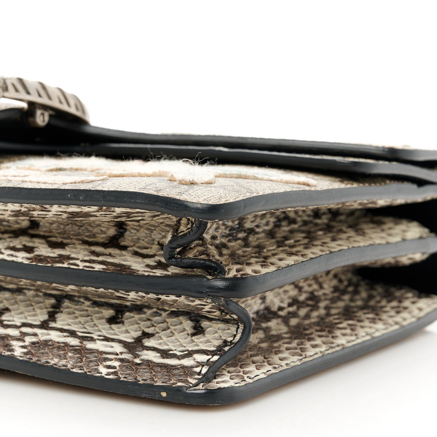 Gucci X MLB GG Supreme Monogram Snakeskin NY Yankees Patch Embroidered Small Dionysus Shoulder Bag 11 of 11