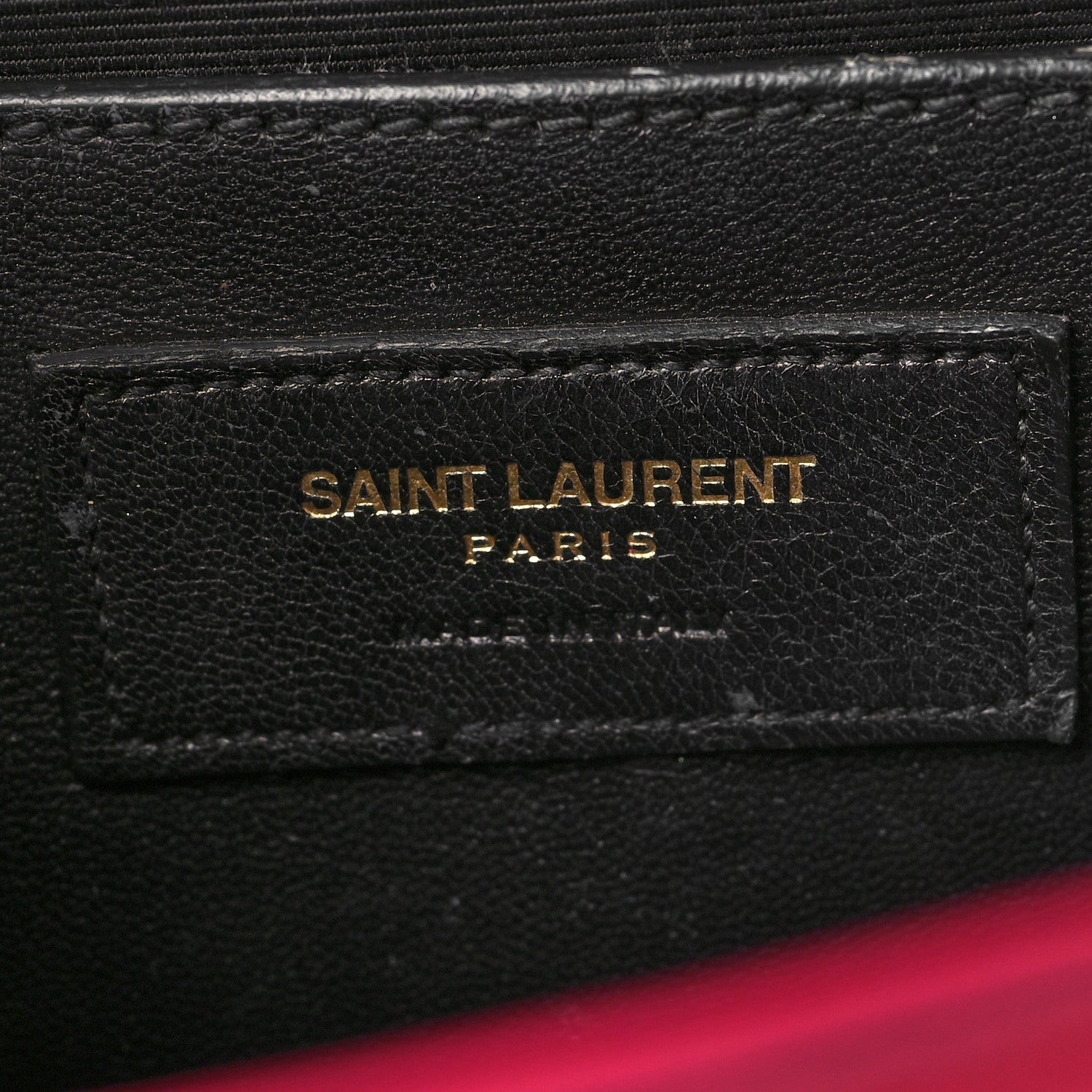 Saint Laurent Grain De Poudre Medium Monogram Kate Satchel Lipstick Fuchsia 6 of 13