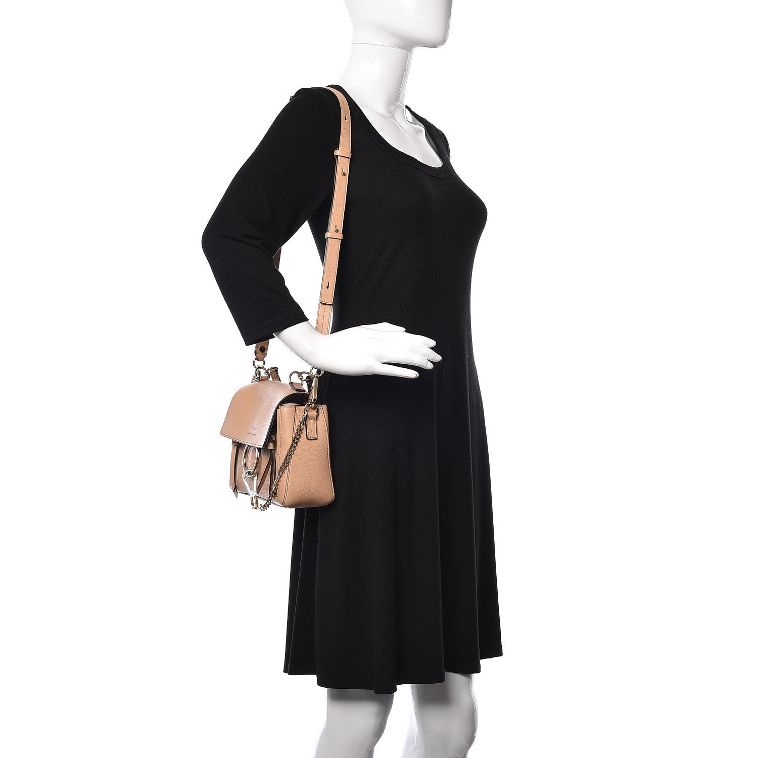 Chloe Calfskin Mini Faye Day Shoulder Bag Blush Nude 3 of 11