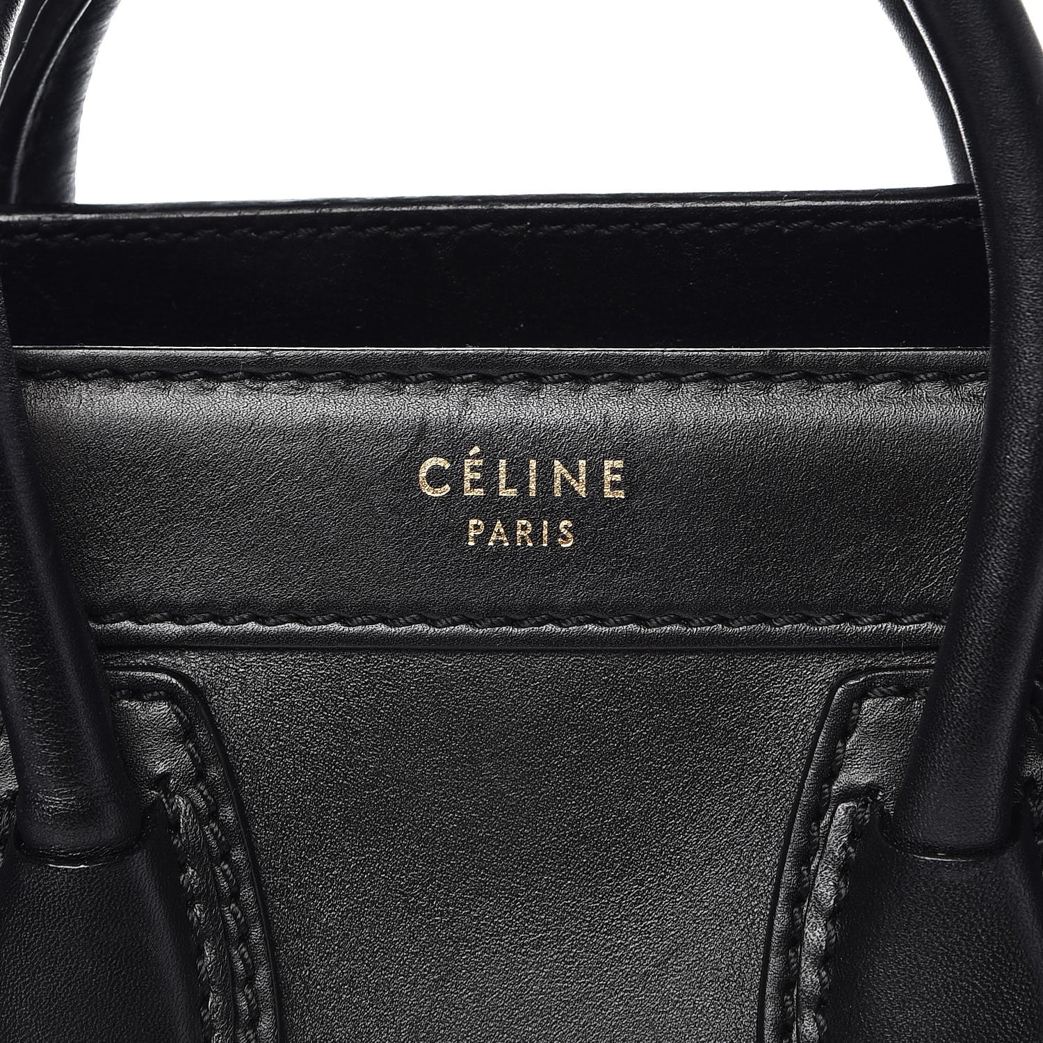 Celine Smooth Calfskin Nano Luggage Black 8 of 9