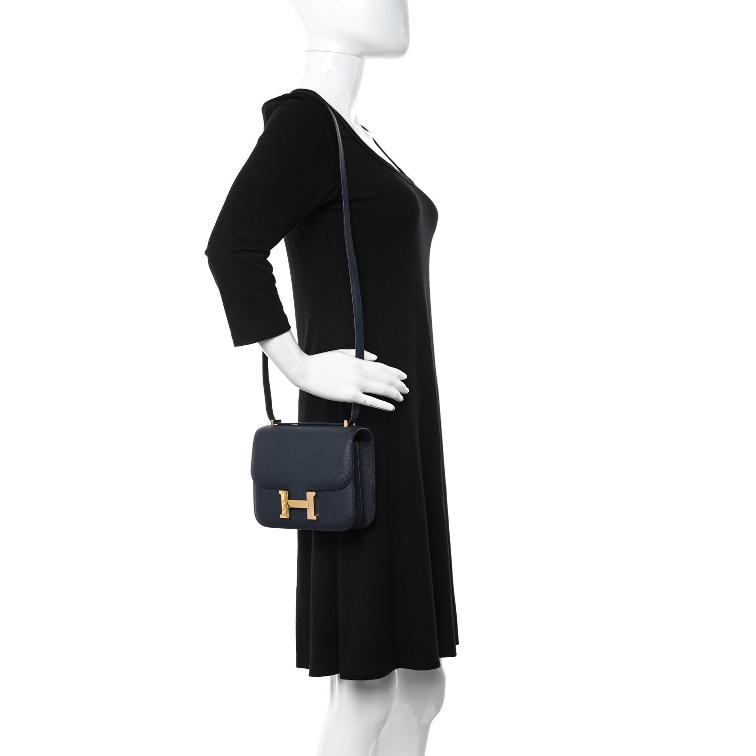 Hermes Epsom Constance 18 Bleu Indigo 2 of 15