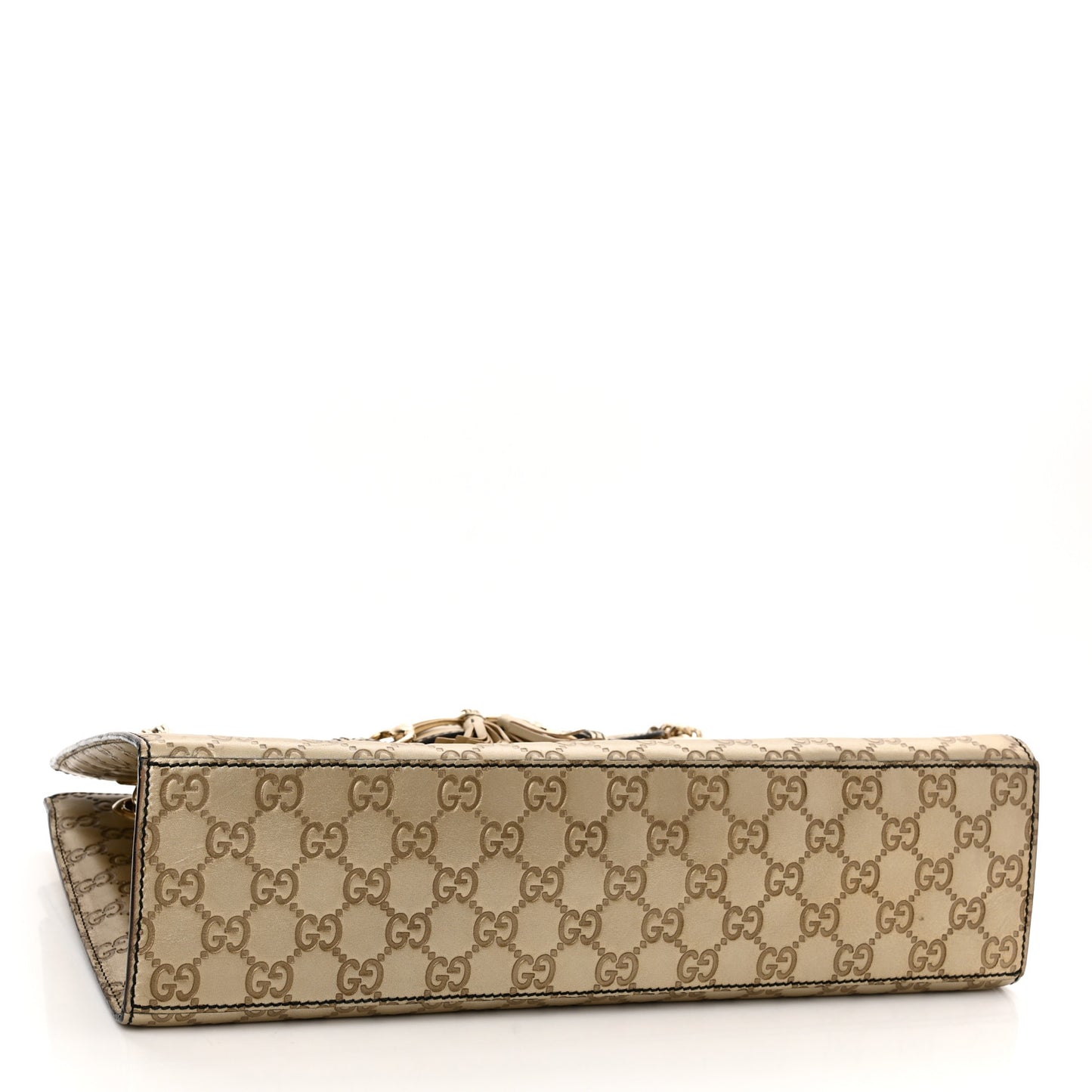 Shine Guccissima Large Emily Chain Shoulder Bag Gold