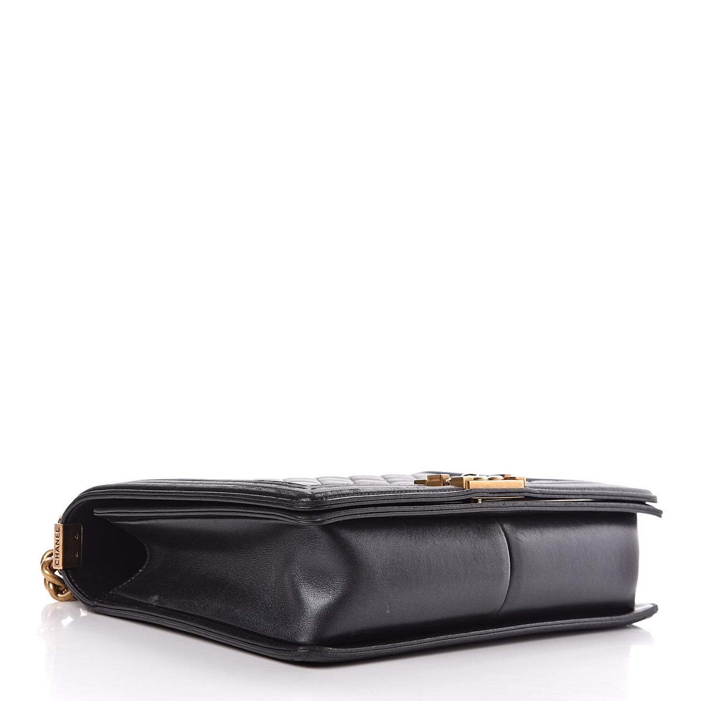 Lambskin Quilted New Medium Boy Flap Black