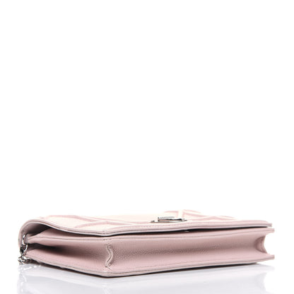 Christian Dior Grained Calfskin Diorama Wallet on Chain Pouch Rose Poudre 4 of 14